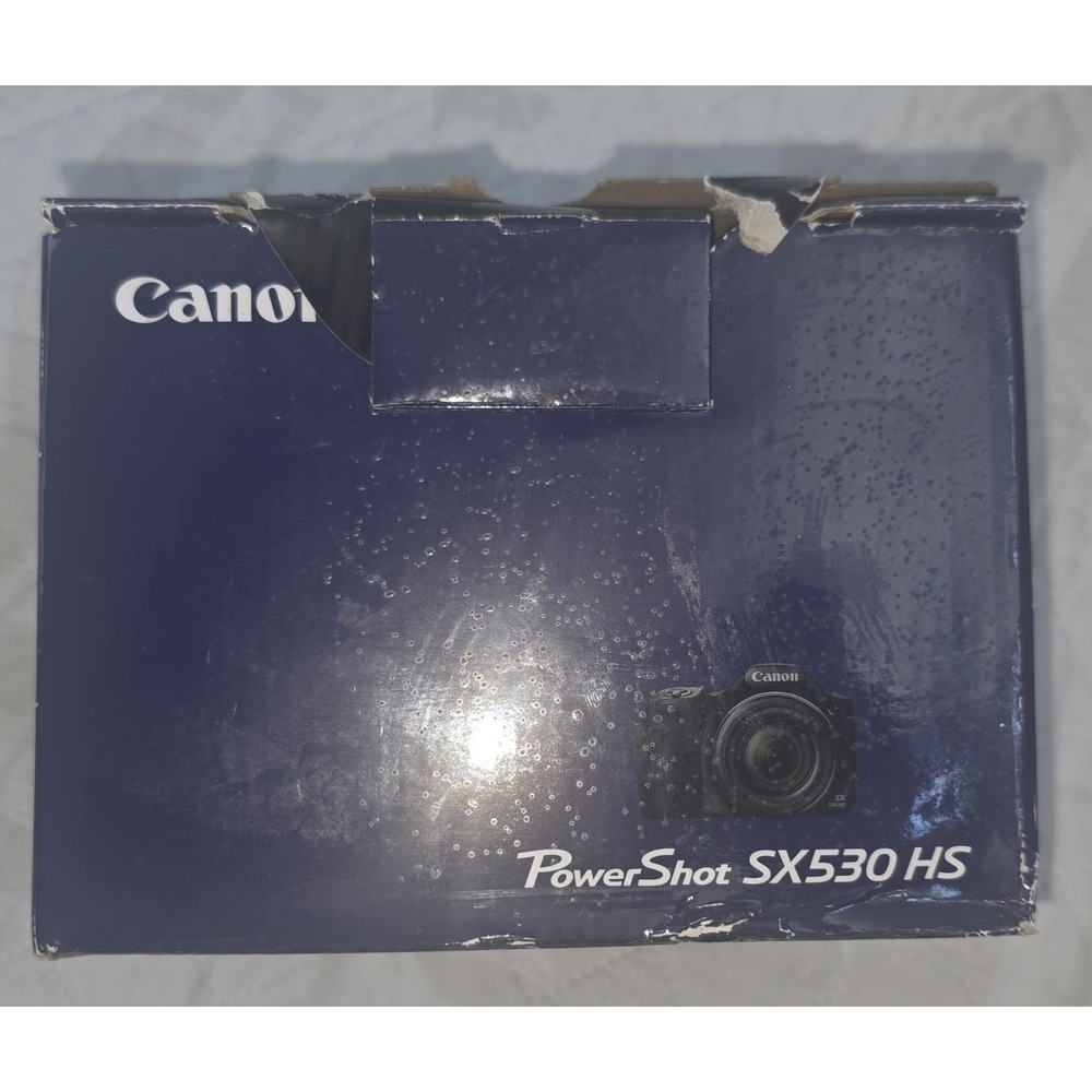 Canon PowerShot SX530 HS 16MP Digital Camera Black 50x Zoom Wi-Fi Box Charger - Picture 6 of 6